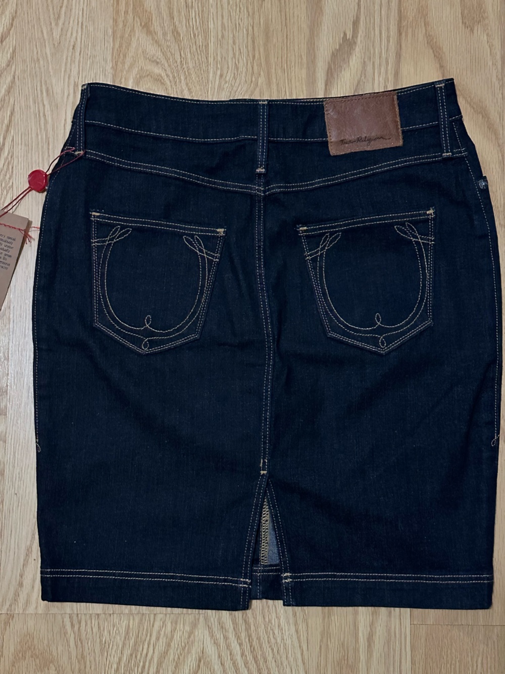 NWT Womenโs Auburn Lonestar Western Dark Denim Skirt โ Size 24